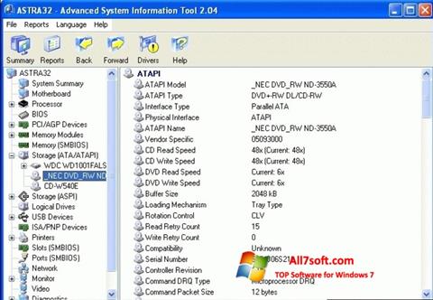 Screenshot ASTRA32 per Windows 7