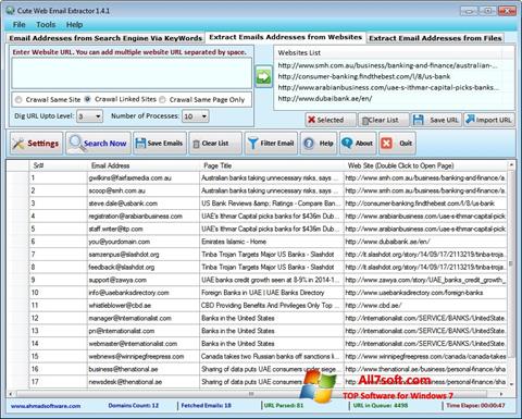 Screenshot eMail Extractor per Windows 7