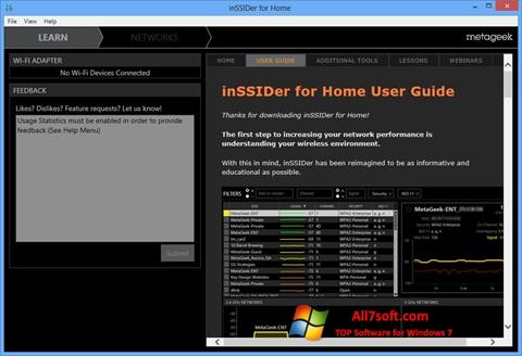 Screenshot InSSIDer per Windows 7