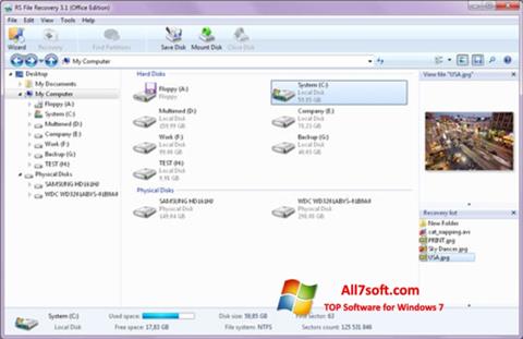 Screenshot RS File Recovery per Windows 7