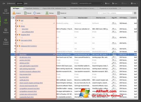 Screenshot Site-Auditor per Windows 7