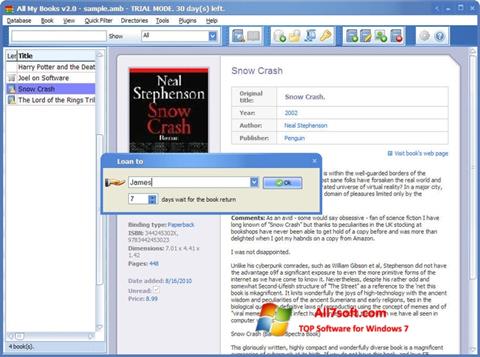 Screenshot All My Books per Windows 7