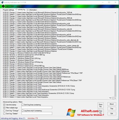 Screenshot Drive Space Indicator per Windows 7