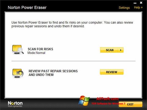 Screenshot Norton Power Eraser per Windows 7