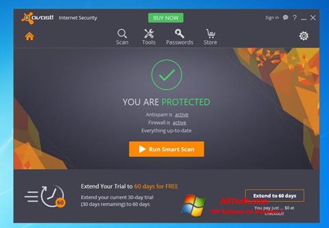 Screenshot Avast Internet Security per Windows 7