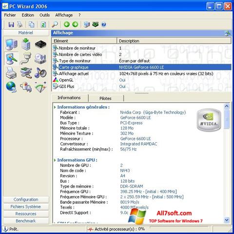 Screenshot PC Wizard per Windows 7