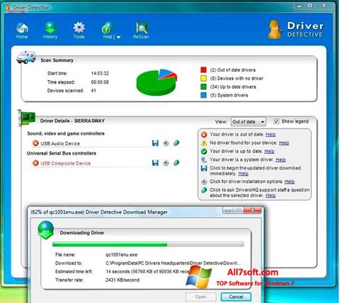 Screenshot Driver Detective per Windows 7