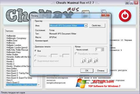 Screenshot CheMax per Windows 7