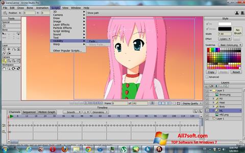 Screenshot Anime Studio per Windows 7