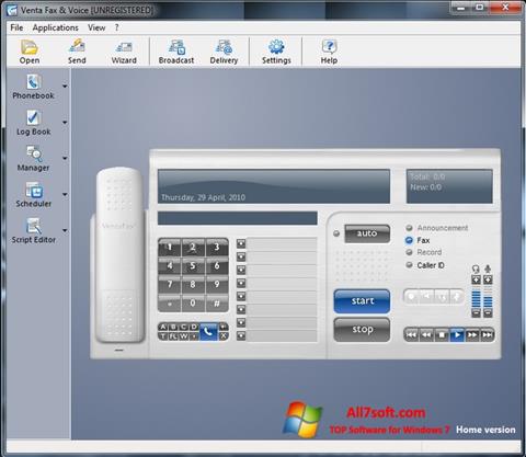Screenshot VentaFax per Windows 7