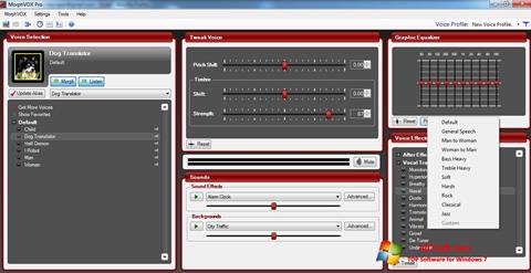 Screenshot MorphVOX Pro per Windows 7