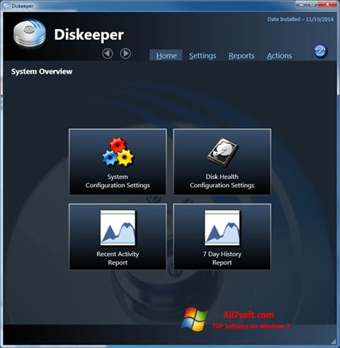 Screenshot Diskeeper per Windows 7