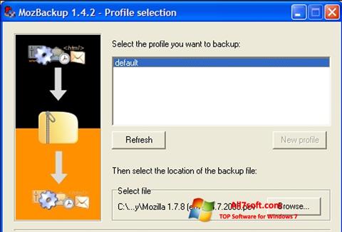 Screenshot MozBackup per Windows 7