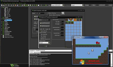 Screenshot GameMaker: Studio per Windows 7