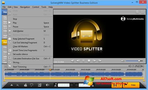 Screenshot SolveigMM Video Splitter per Windows 7