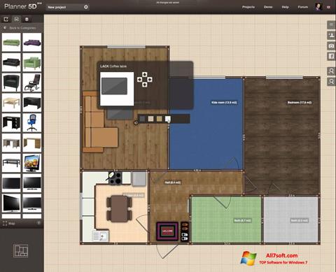 Screenshot Planner 5D per Windows 7
