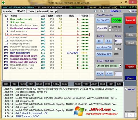 Screenshot Victoria per Windows 7