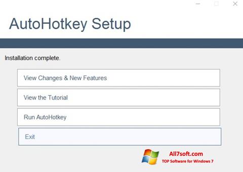 Screenshot AutoHotkey per Windows 7