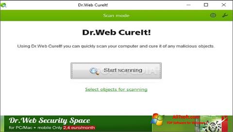 Screenshot Dr.Web CureIt per Windows 7