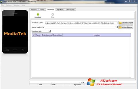 Screenshot FlashTool per Windows 7