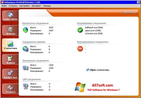 Screenshot Ashampoo Firewall per Windows 7