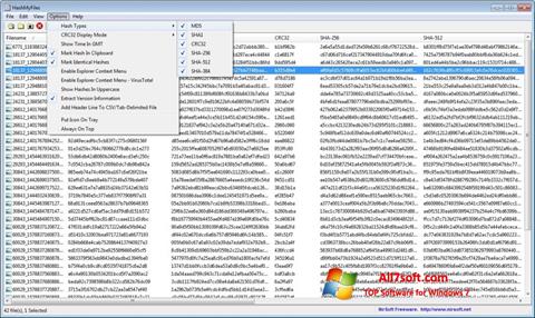 Screenshot HashMyFiles per Windows 7
