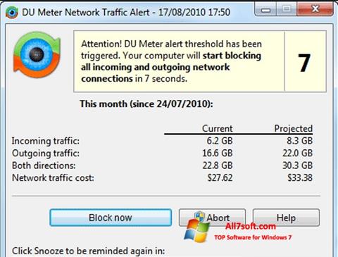 Screenshot DU Meter per Windows 7