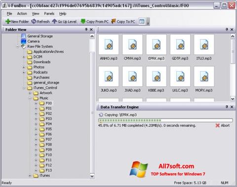 Screenshot iFunBox per Windows 7