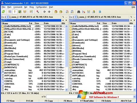 Screenshot Total Commander per Windows 7