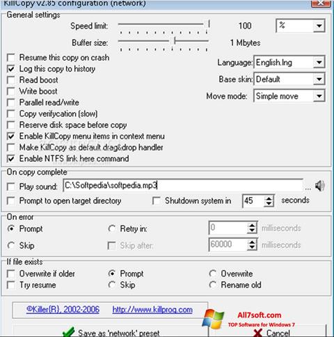 Screenshot KillCopy per Windows 7