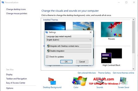 Screenshot Personalization Panel per Windows 7