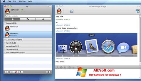 Screenshot QQ International per Windows 7