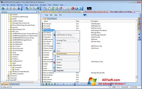 Screenshot Remote Administration Tool per Windows 7