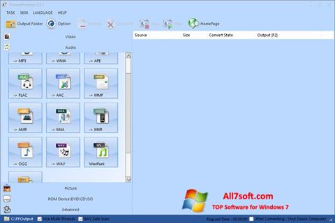 Screenshot Format Factory per Windows 7
