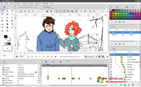Screenshot Synfig Studio per Windows 7